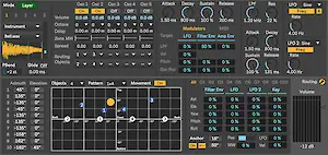 M4L-UI des 3D-Synthesizer Prototyps.