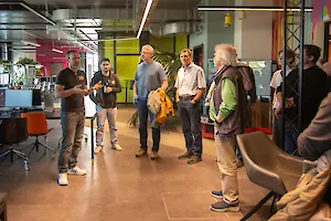 Rainer Schwarz, SAE München, erklärt das Konzept des modernen Campus 4.0.